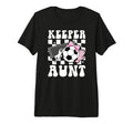 Groovy Soccer Keeper Aunt Soccer Goalie T-Shirt - Custom Art Print Unisex - T-Shirt, Sweatshirt, Hoodie