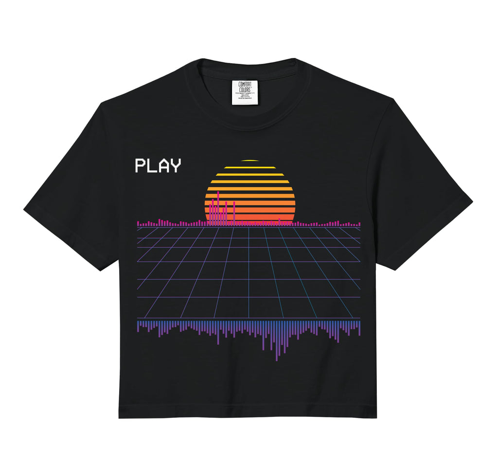 Outrun Synthwave Retrowave Wave Sunset Hoodie - Minimalist Print Unisex - T-Shirt, Sweatshirt, Hoodie