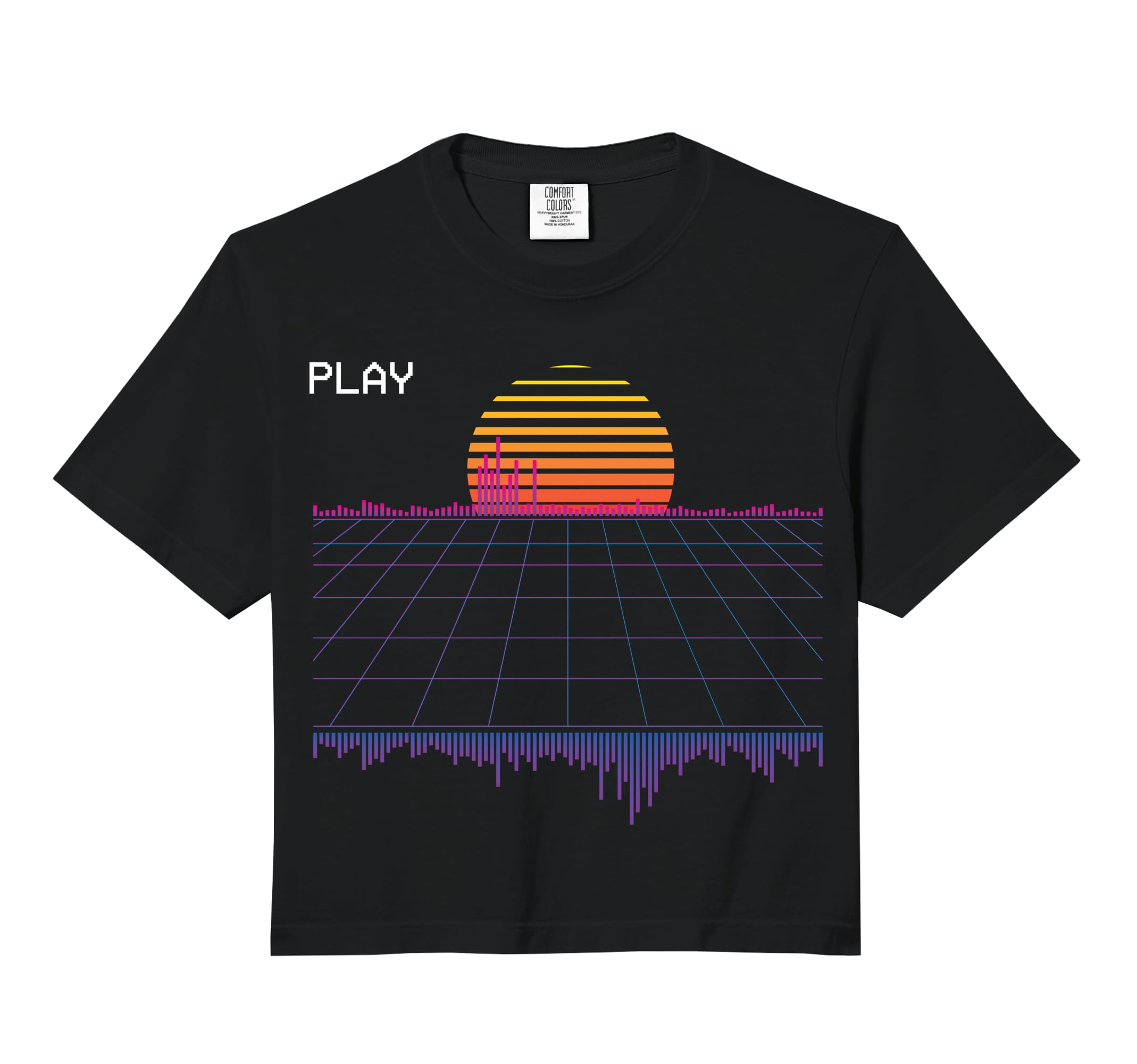 Outrun Synthwave Retrowave Wave Sunset Hoodie - Minimalist Print Unisex - T-Shirt, Sweatshirt, Hoodie