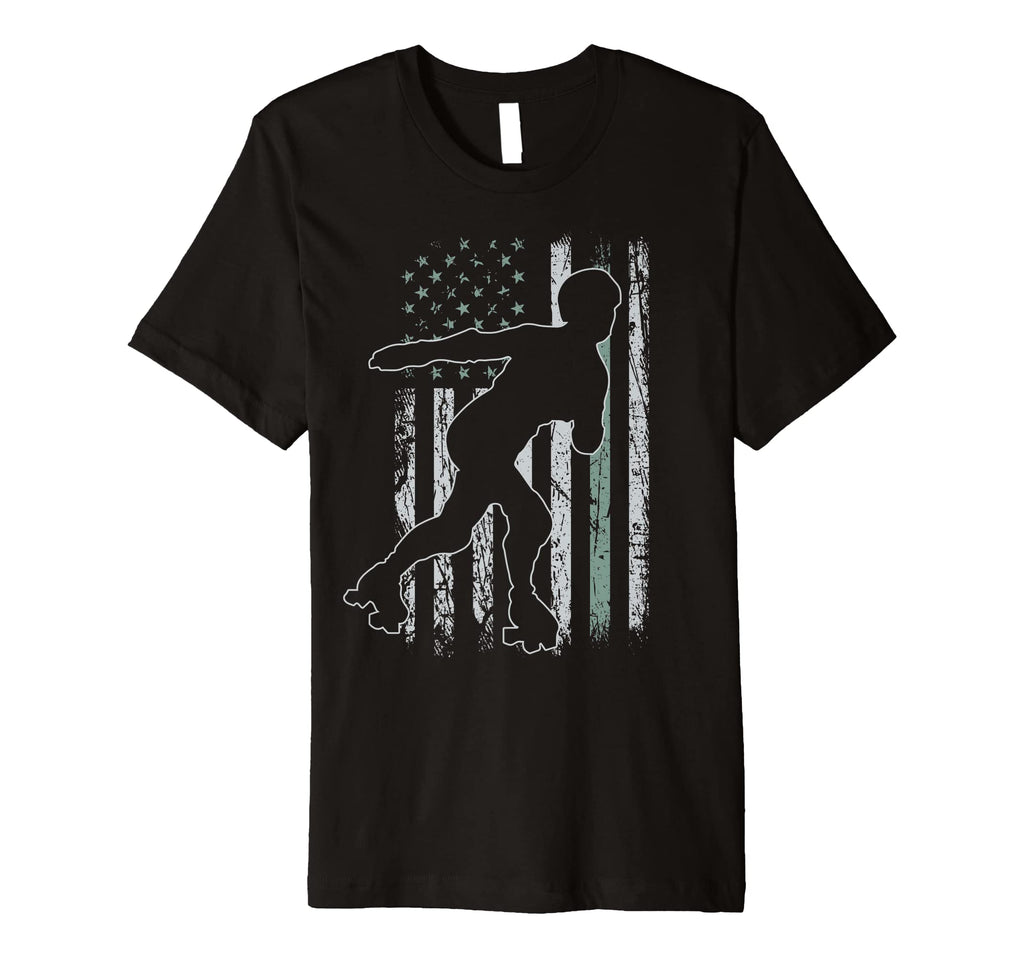 Roller Skates Usa Flag Skate 4Th July T-Shirt - Streetwear Style Men Women - T-Shirt, Sweatshirt, Hoodie