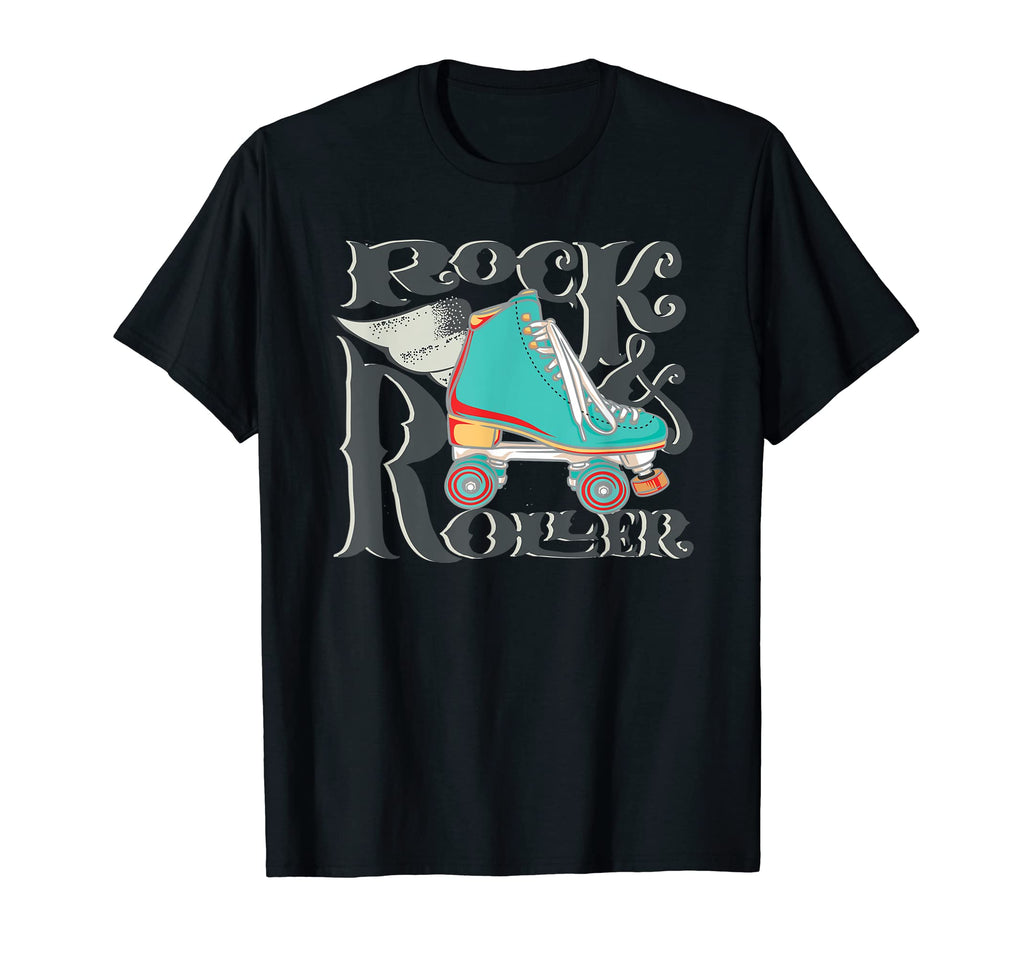 Rock Roller Skating Roller 70 S 80 S T-Shirt - Custom Art Print Men Women - T-Shirt, Sweatshirt, Hoodie