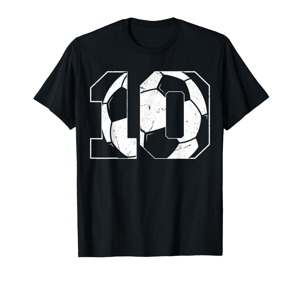 10Th Birthday Soccer Player Football 10 T-Shirt - Streetwear Style Unisex - T-Shirt, Sweatshirt, Hoodie
