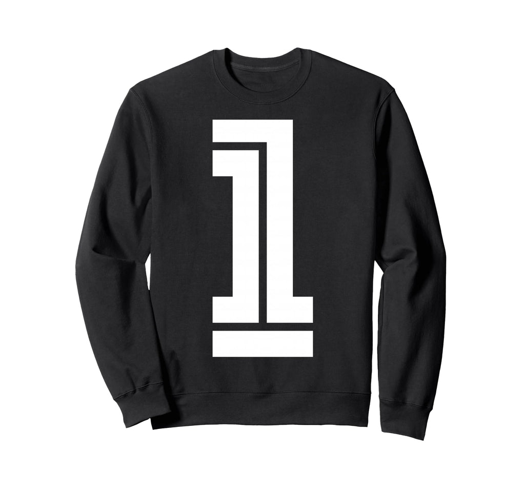 1 Sports Team Number Fan Sweatshirt - Minimalist Print Unisex - T-Shirt, Sweatshirt, Hoodie