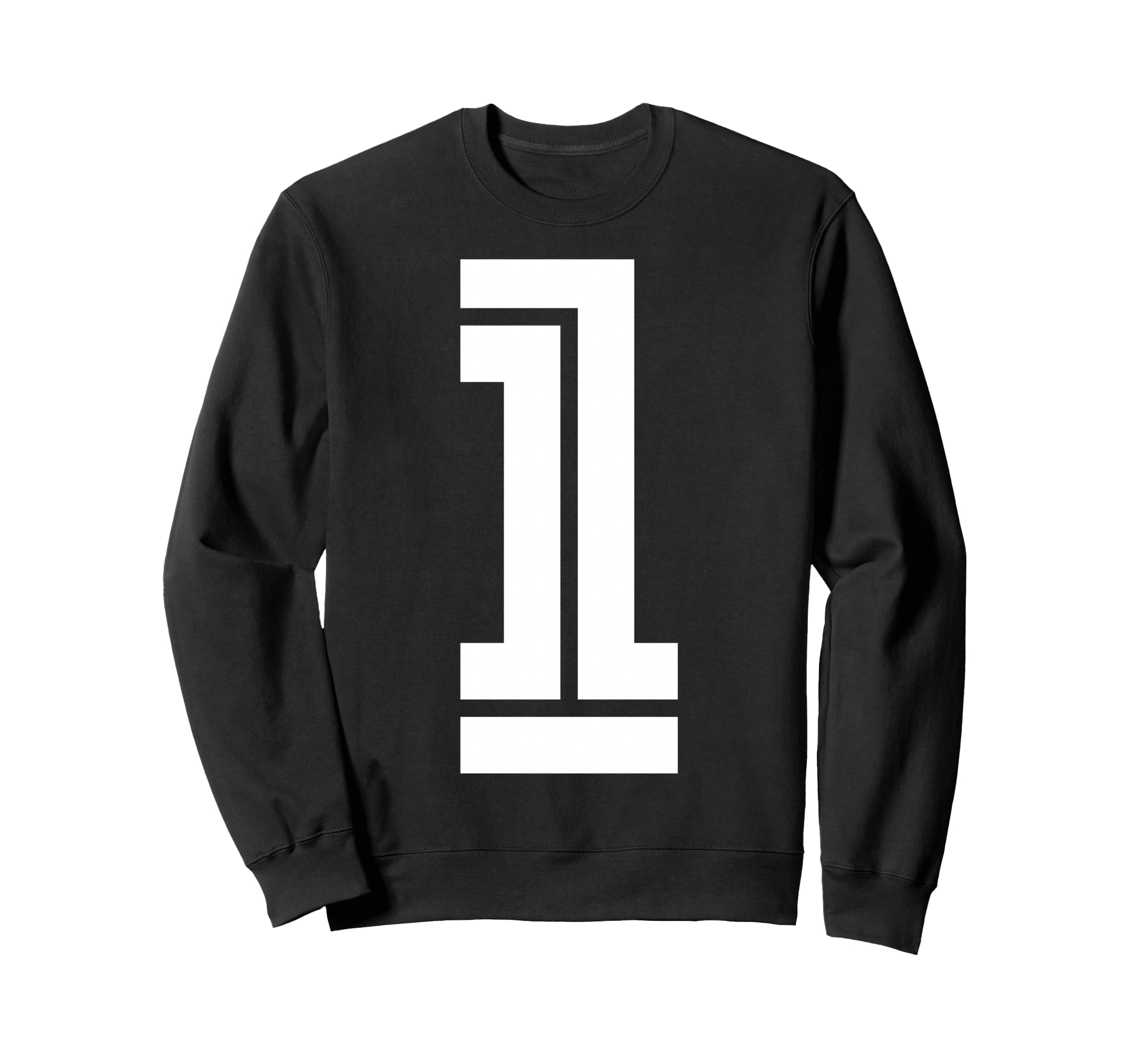 1 Sports Team Number Fan Sweatshirt - Minimalist Print Unisex - T-Shirt, Sweatshirt, Hoodie