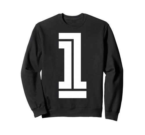 1 Sports Team Number Fan Sweatshirt - Minimalist Print Unisex - T-Shirt, Sweatshirt, Hoodie