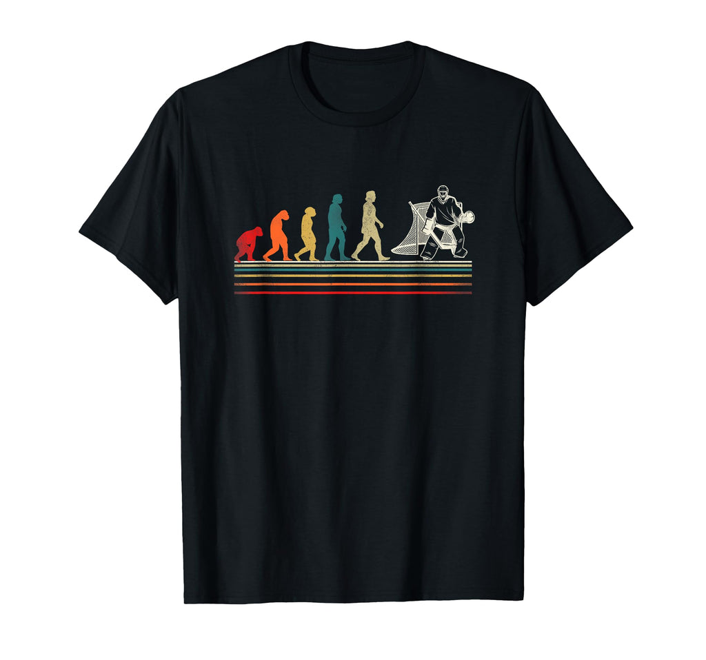 Ice Hockey Goalie Goalkeeper Evolution T-Shirt - Fun Novelty Design Unisex - T-Shirt, Sweatshirt, Hoodie