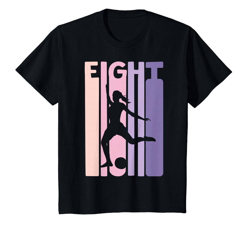 8 Years Soccer Gift 8Th Birthday T-Shirt - Minimalist Print for Adults - T-Shirt, Sweatshirt, Hoodie