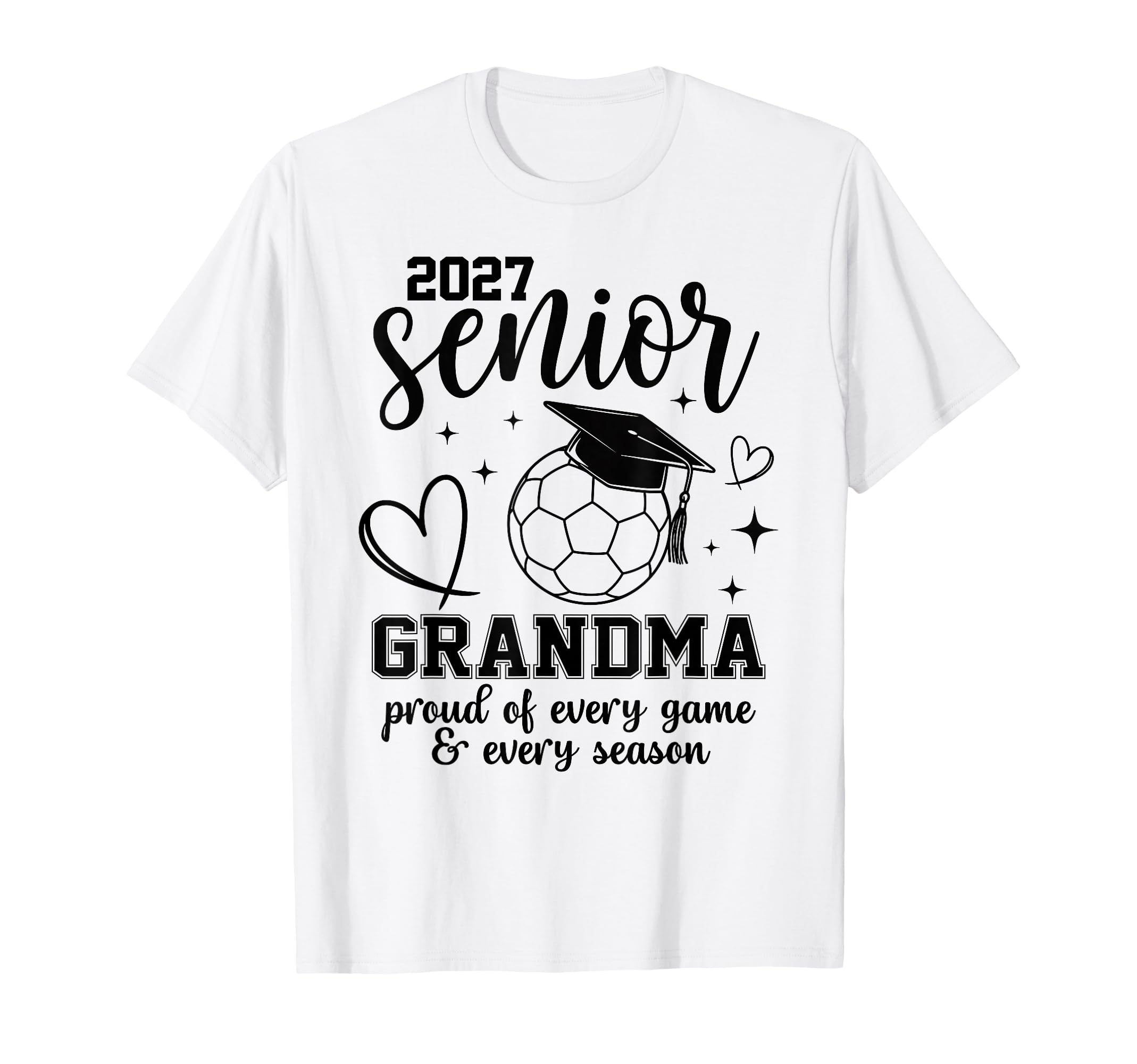 2027 Senior Soccer Grandma Proud T-Shirt - Custom Art Print for Adults - T-Shirt, Sweatshirt, Hoodie