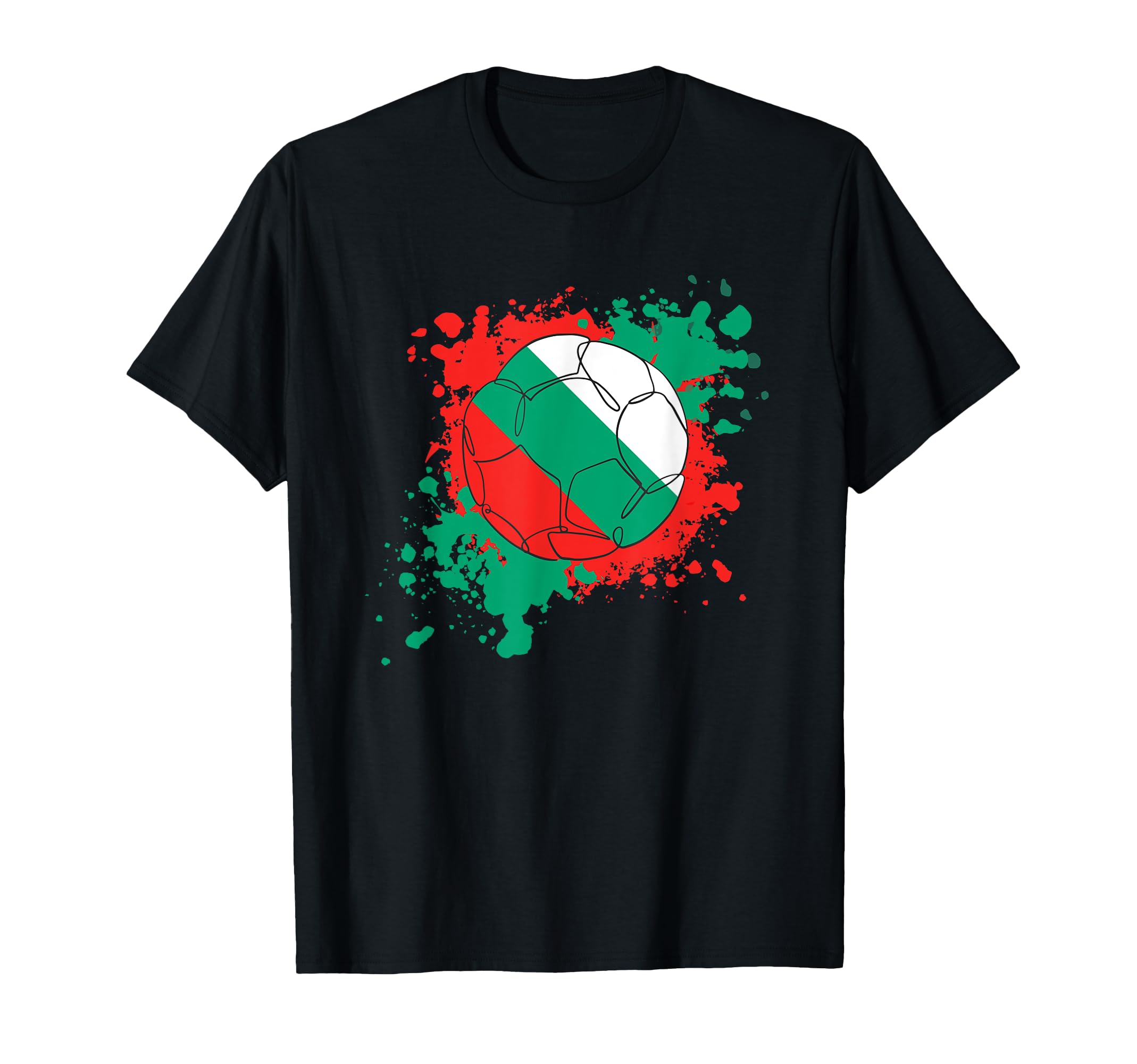 Soccer Ball Flag Bulgaria T-Shirt - Graphic Print Unisex - T-Shirt, Sweatshirt, Hoodie