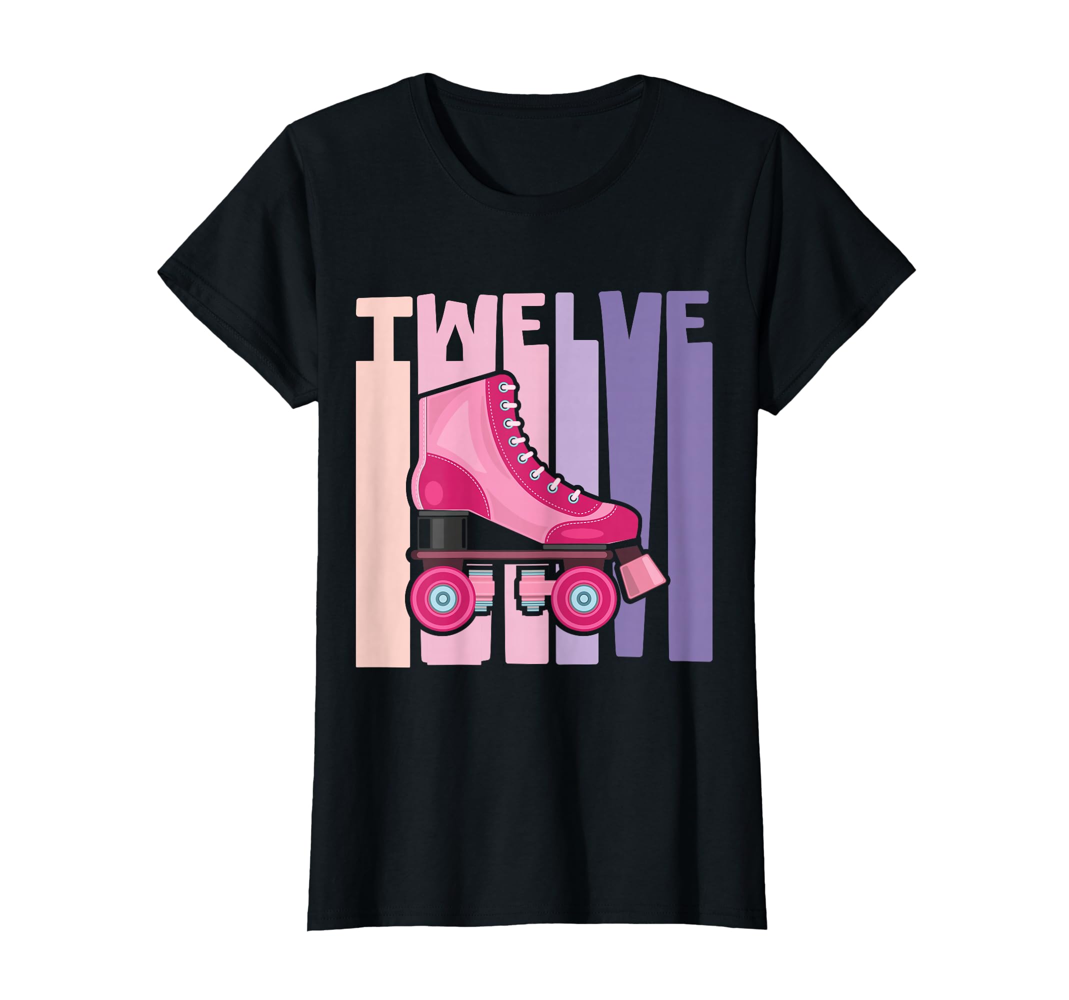 12Th Birthday Roller Skate Roller 12 T-Shirt - Graphic Print for Adults - T-Shirt, Sweatshirt, Hoodie