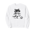 Funny Soccer Raccoon Sunglasses Sweatshirt - Trendy Graphic for Adults - T-Shirt, Sweatshirt, Hoodie
