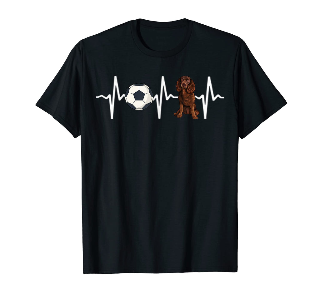Soccer American Water Spaniel Heartbeat T-Shirt - Aesthetic Graphic Unisex - T-Shirt, Sweatshirt, Hoodie
