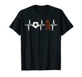 Soccer American Water Spaniel Heartbeat T-Shirt - Aesthetic Graphic Unisex - T-Shirt, Sweatshirt, Hoodie