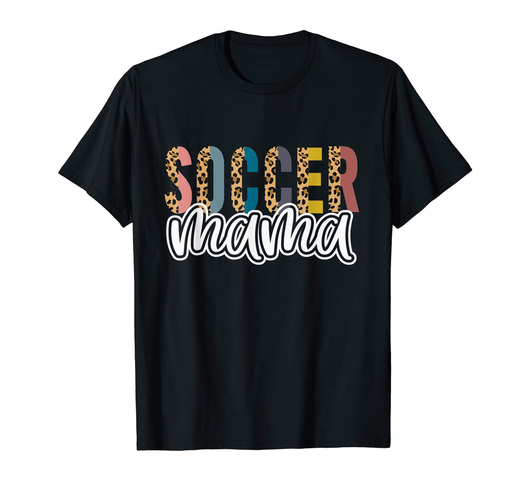 Soccer Mama Leopard Cheetah Trendy T-Shirt - Fun Novelty Design for Adults - T-Shirt, Sweatshirt, Hoodie