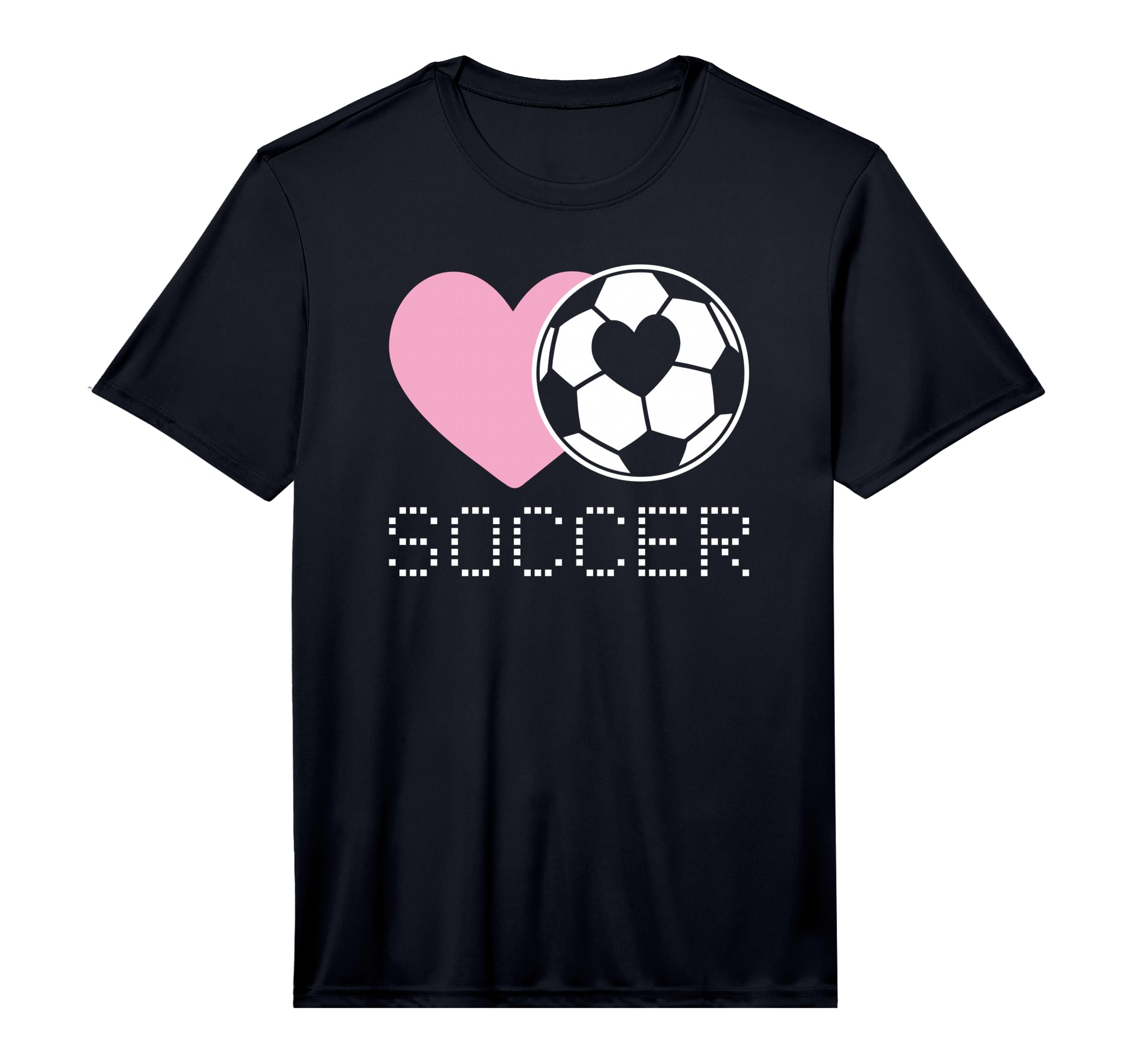 Soccer Lover Heart And Ball T-Shirt - Custom Art Print Men Women - T-Shirt, Sweatshirt, Hoodie