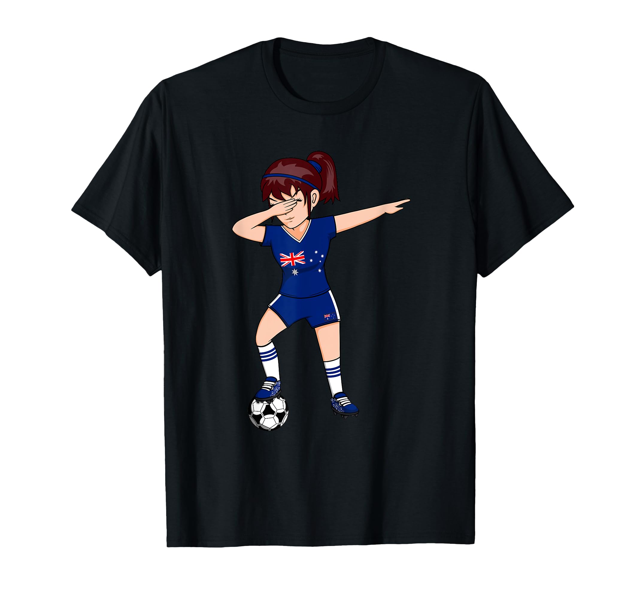Dabbing Soccer Australia Jersey T-Shirt - Unique Graphic for Adults - T-Shirt, Sweatshirt, Hoodie