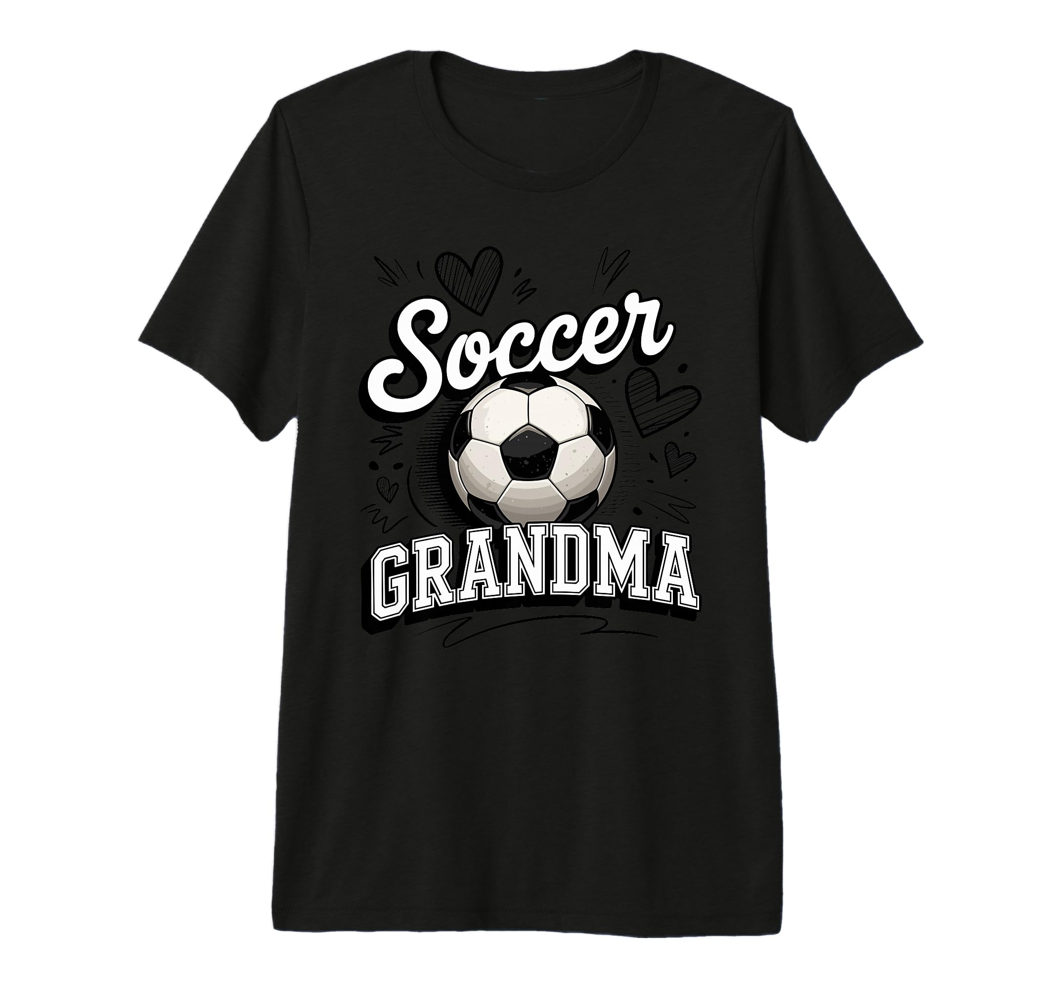 Soccer Grandma Heart Soccer Ball Lover T-Shirt - Trendy Graphic Men Women - T-Shirt, Sweatshirt, Hoodie
