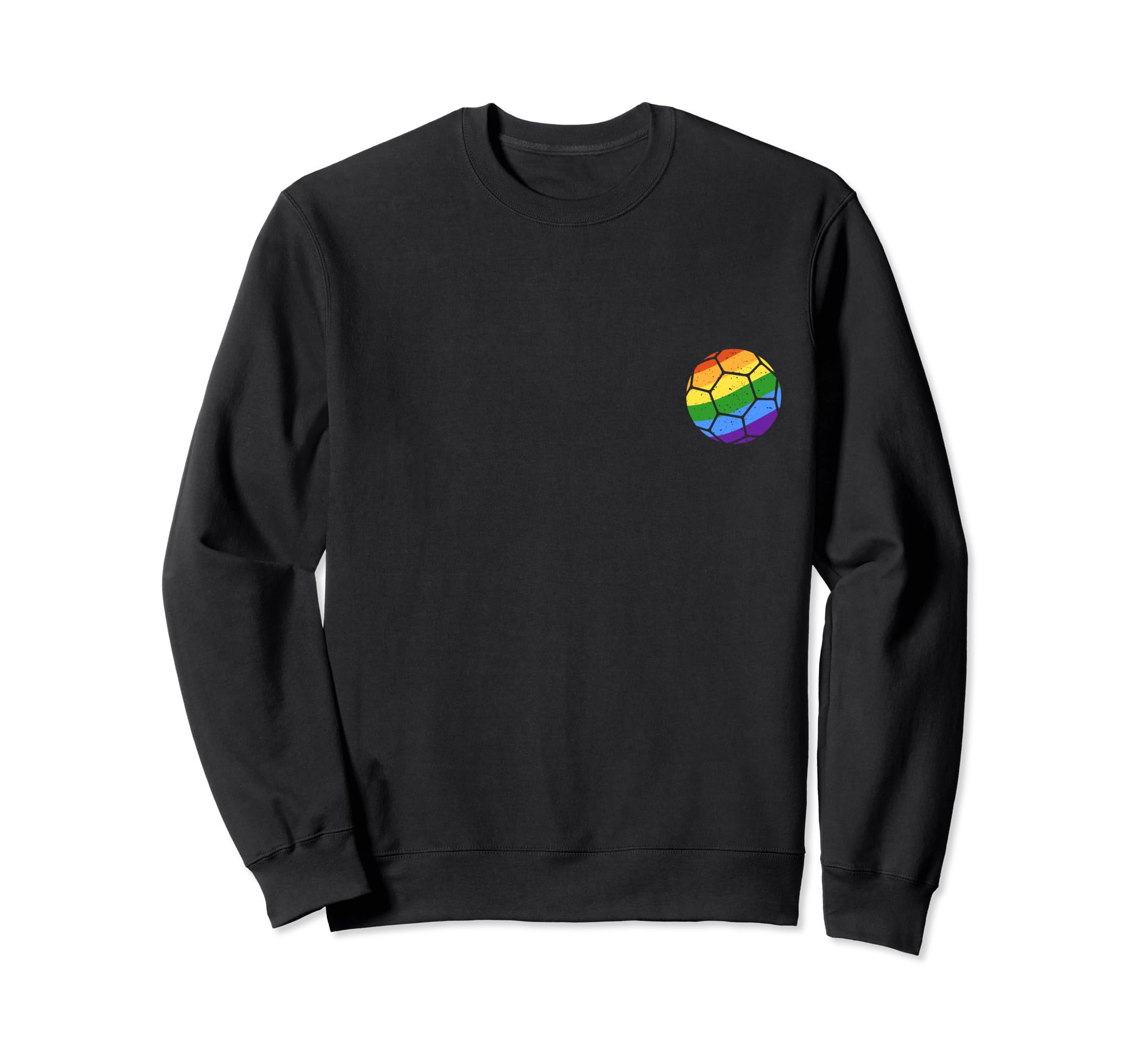 Soccer Rainbow Flag Ball Lgbt Sweatshirt - Aesthetic Graphic Men Women - T-Shirt, Sweatshirt, Hoodie