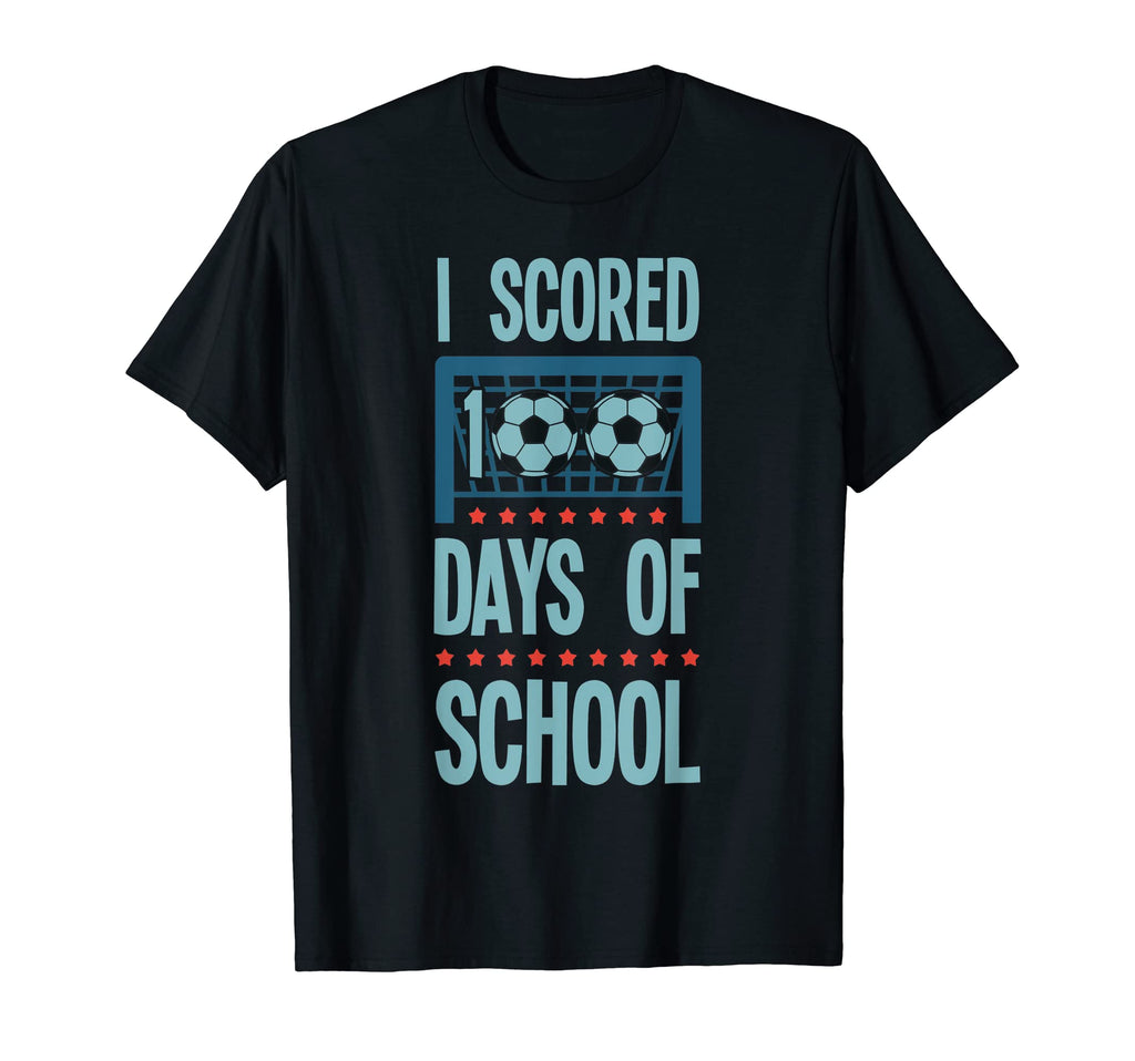 I Scored 100 Days School Soccer T-Shirt - Casual Everyday Wear for Adults - T-Shirt, Sweatshirt, Hoodie