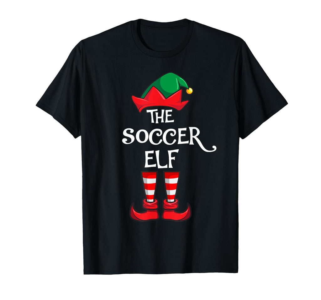 Funny Soccer Elf Matching Family Outfit T-Shirt - Unique Graphic Unisex - T-Shirt, Sweatshirt, Hoodie