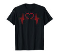Valentines Day Red Heart Ekg T-Shirt - Streetwear Style for Adults - T-Shirt, Sweatshirt, Hoodie