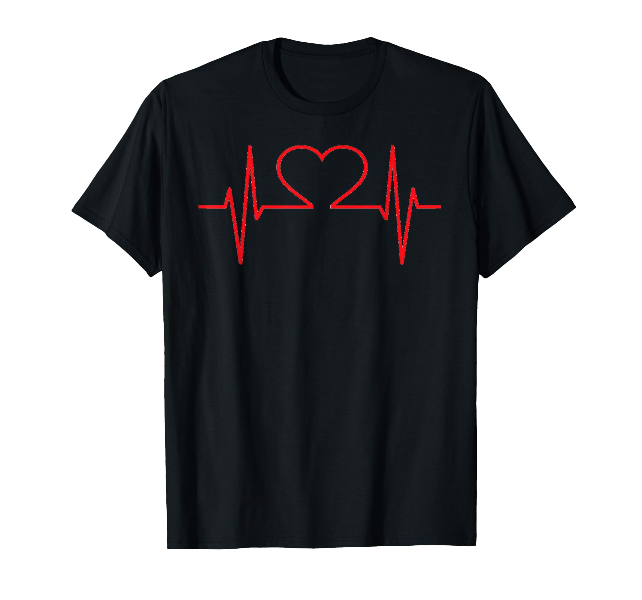 Valentines Day Red Heart Ekg T-Shirt - Streetwear Style for Adults - T-Shirt, Sweatshirt, Hoodie