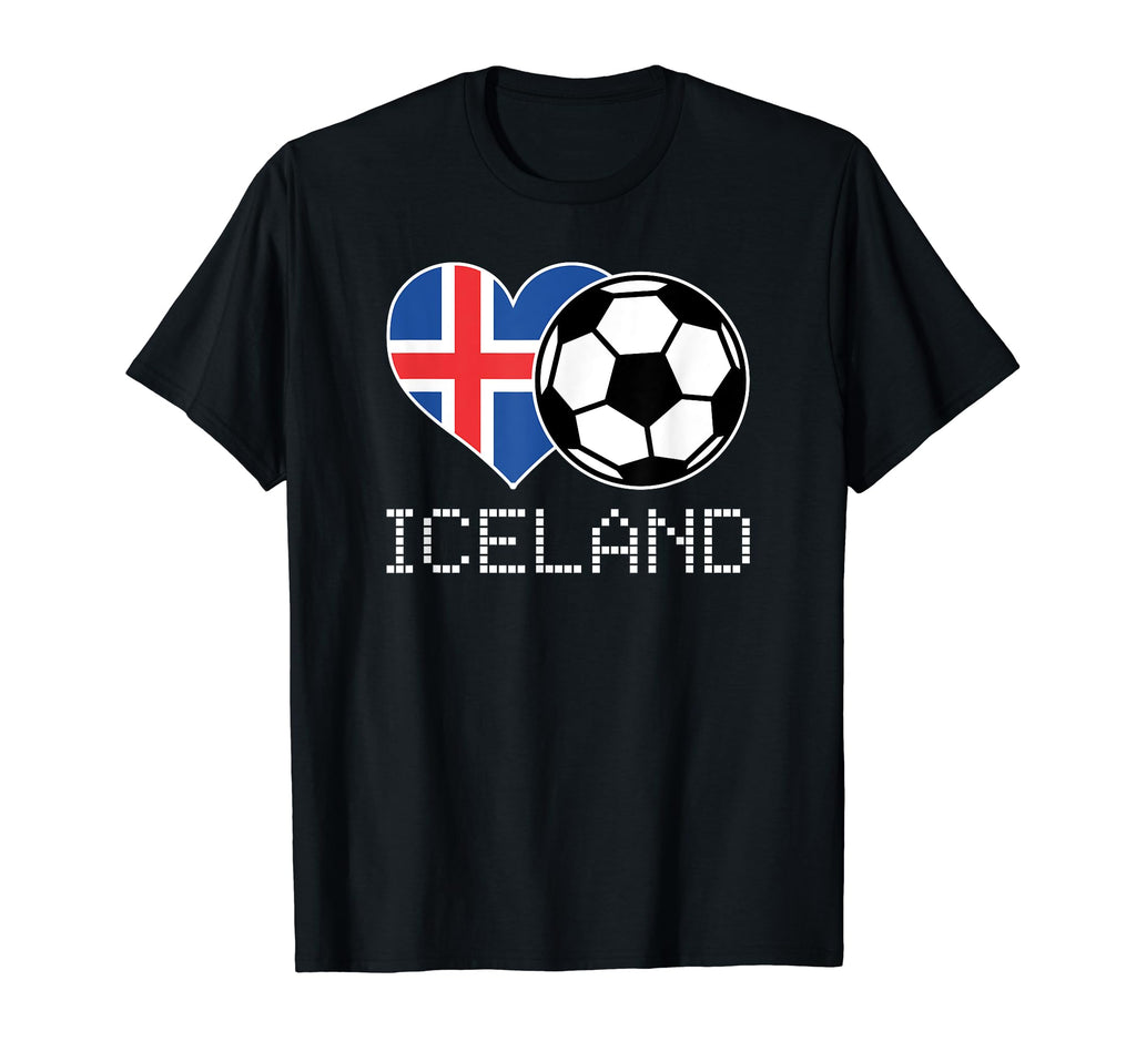 Iceland Soccer Icelander Flag Love T-Shirt - Fun Novelty Design for Adults - T-Shirt, Sweatshirt, Hoodie