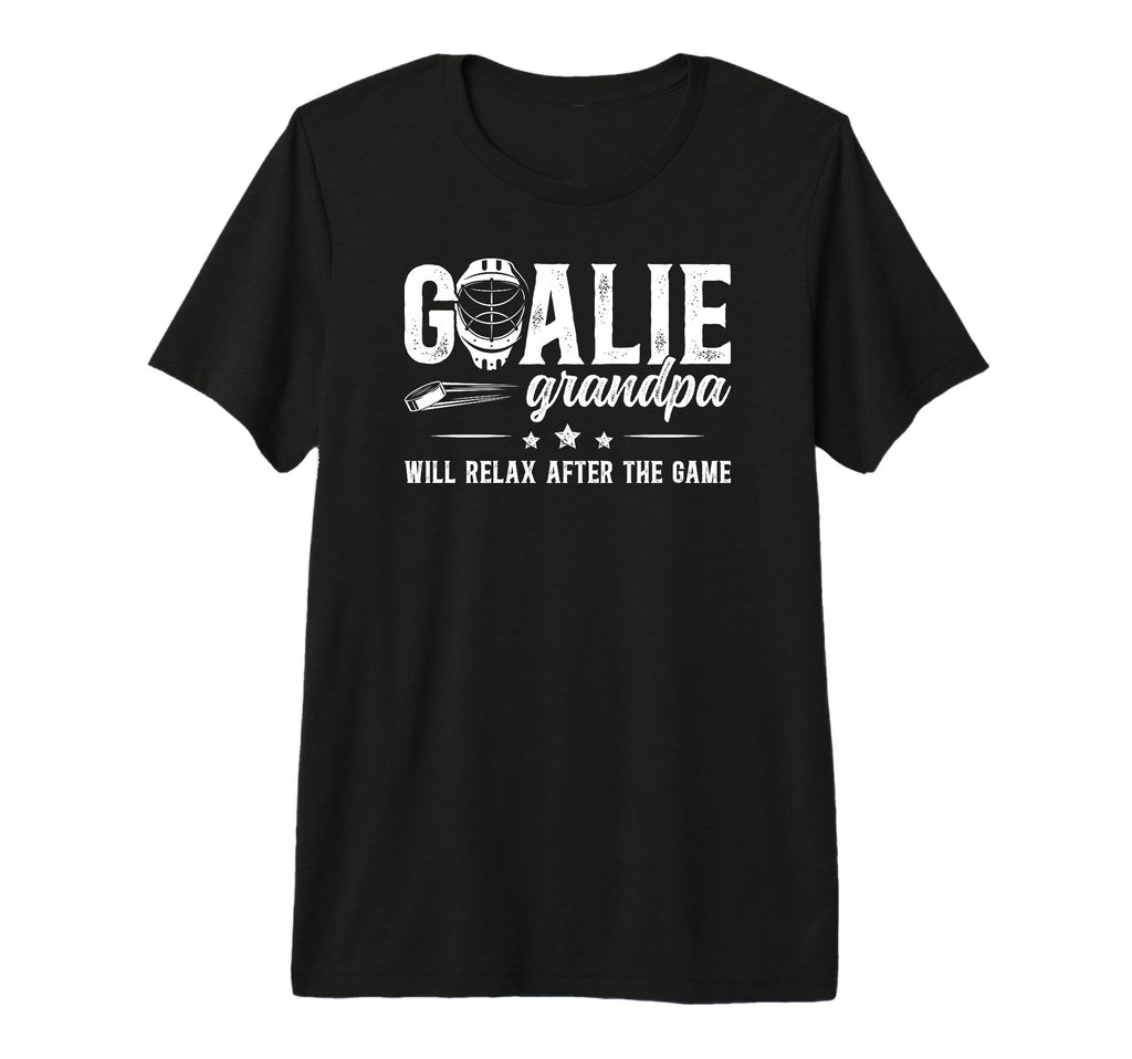 Mens Funny Hockey Goalie Grandpa Ice T-Shirt - Graphic Print Men Women - T-Shirt, Sweatshirt, Hoodie