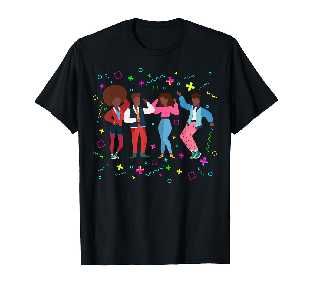 African American 80S Teens Disco Culture T-Shirt - Graphic Print for Adults - T-Shirt, Sweatshirt, Hoodie