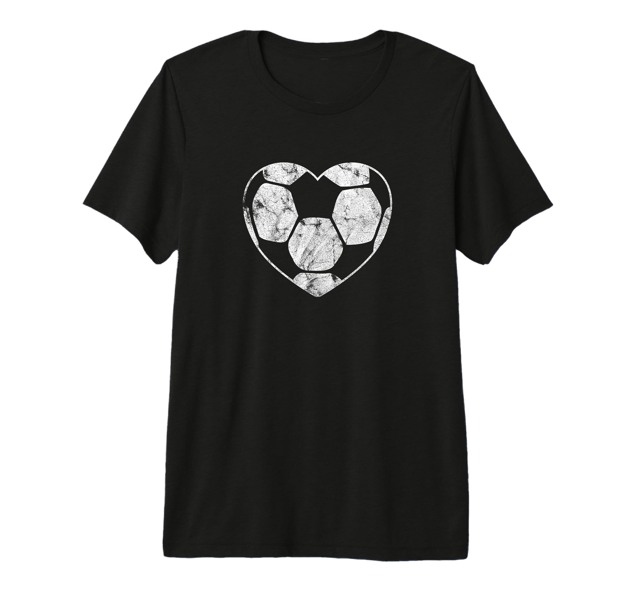 Soccer Ball Heart Shape Mom Parent T-Shirt - Minimalist Print Men Women - T-Shirt, Sweatshirt, Hoodie