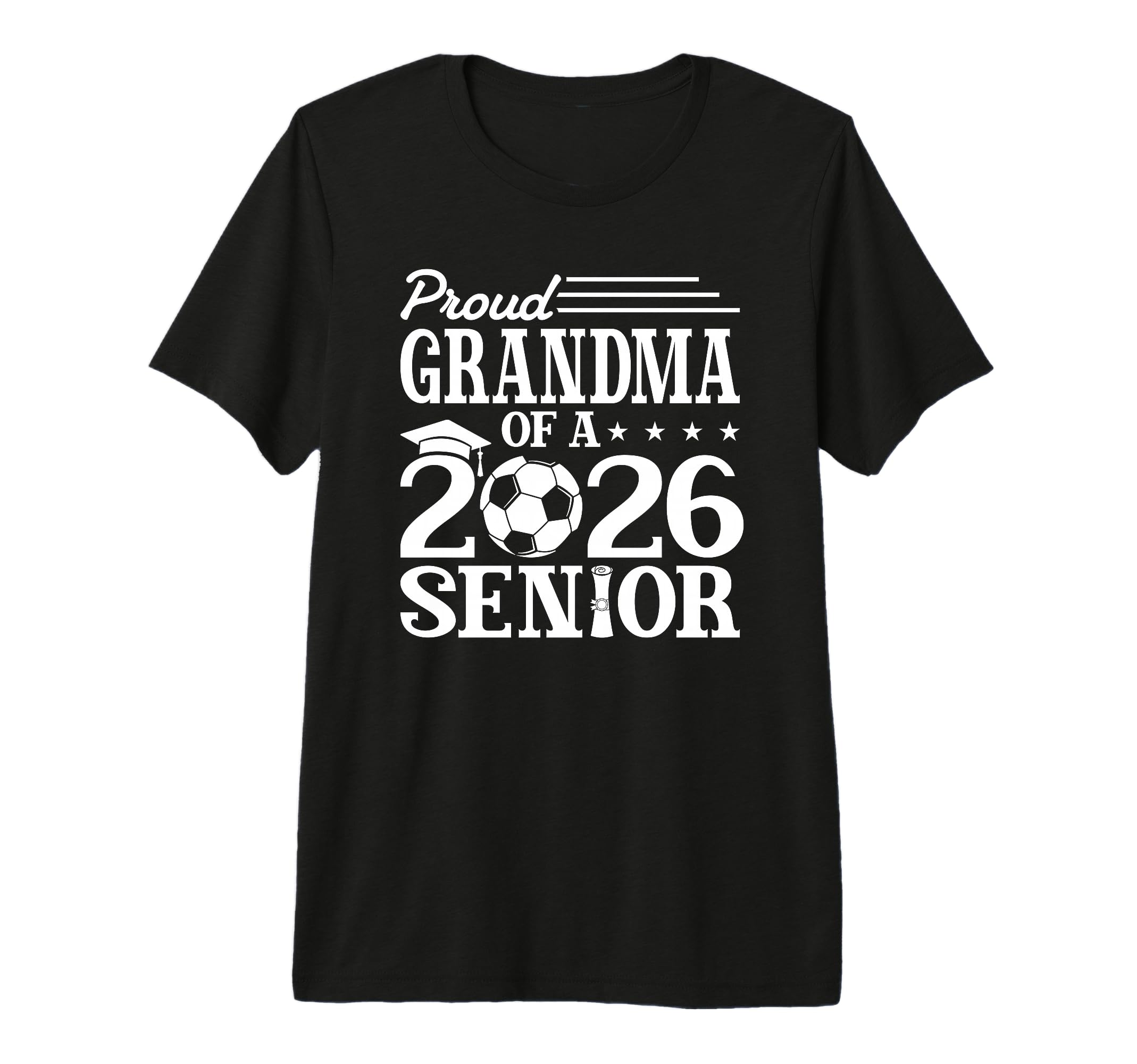 Proud Grandma 2026 Senior Soccer T-Shirt - Minimalist Print for Adults - T-Shirt, Sweatshirt, Hoodie