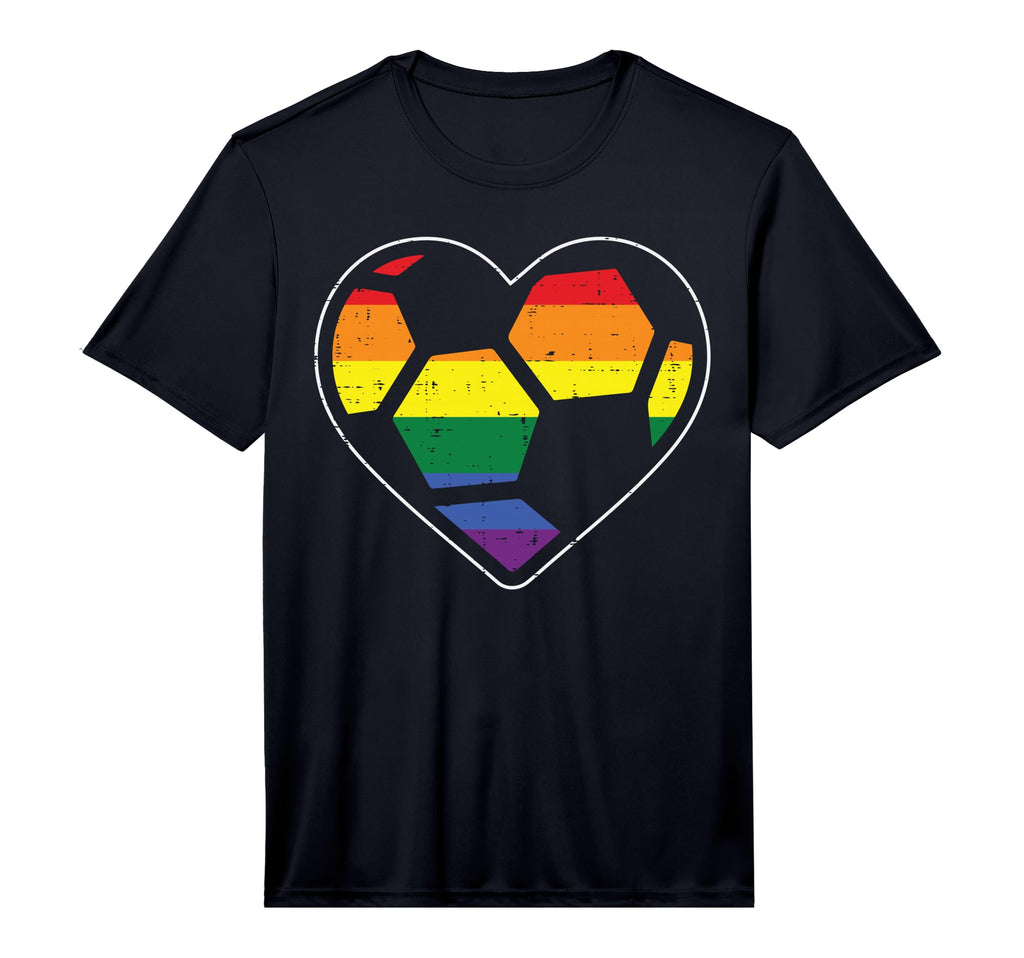 Mens Soccer Heart Sport Lgbtq T-Shirt - Aesthetic Graphic Men Women - T-Shirt, Sweatshirt, Hoodie