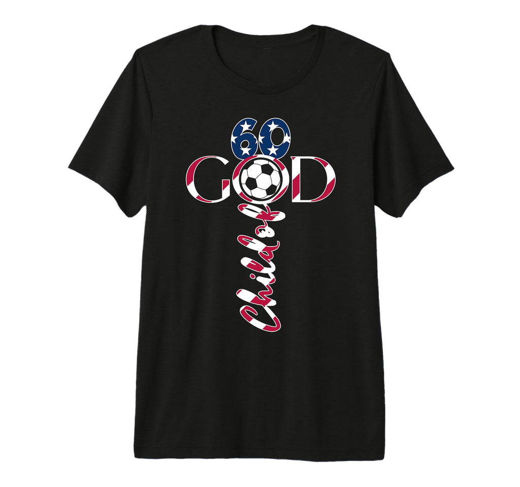Jesus 60 Years Child God Soccer 60Th T-Shirt - Aesthetic Graphic Men Women - T-Shirt, Sweatshirt, Hoodie