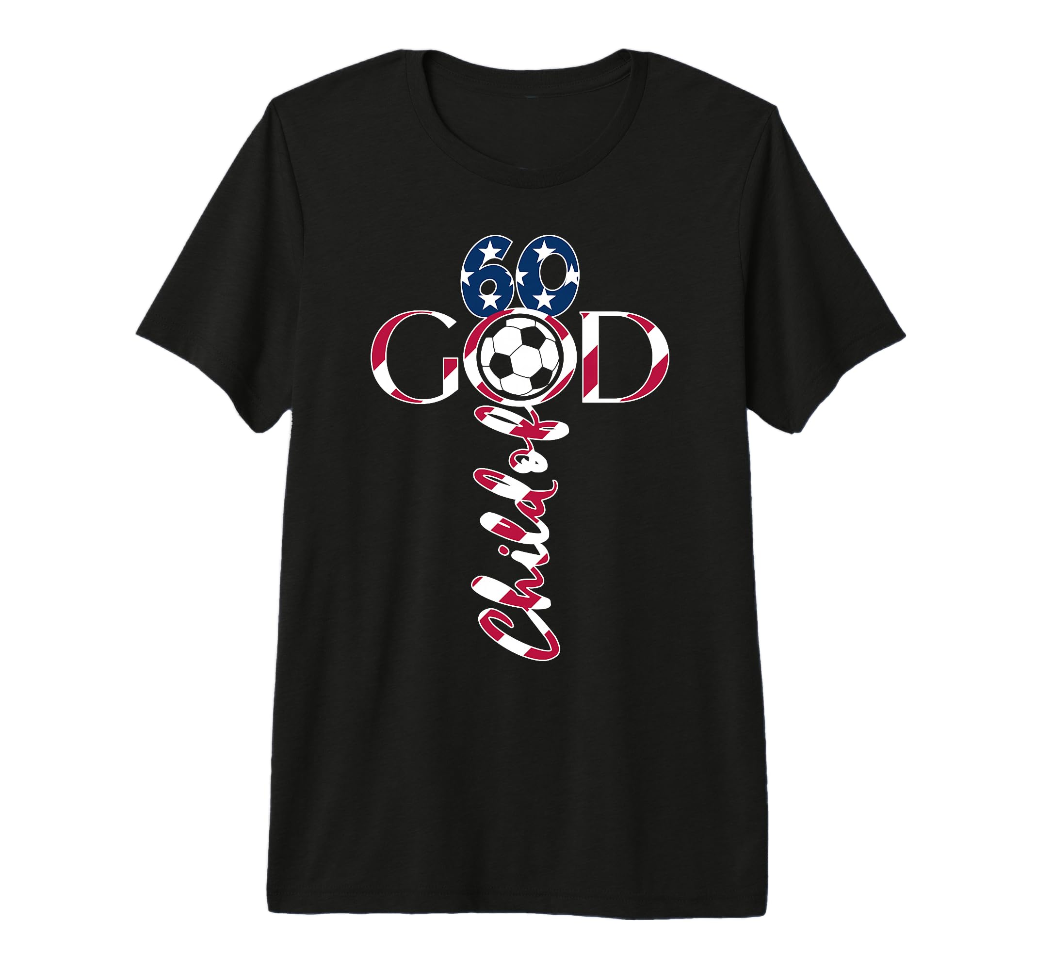 Jesus 60 Years Child God Soccer 60Th T-Shirt - Aesthetic Graphic Men Women - T-Shirt, Sweatshirt, Hoodie