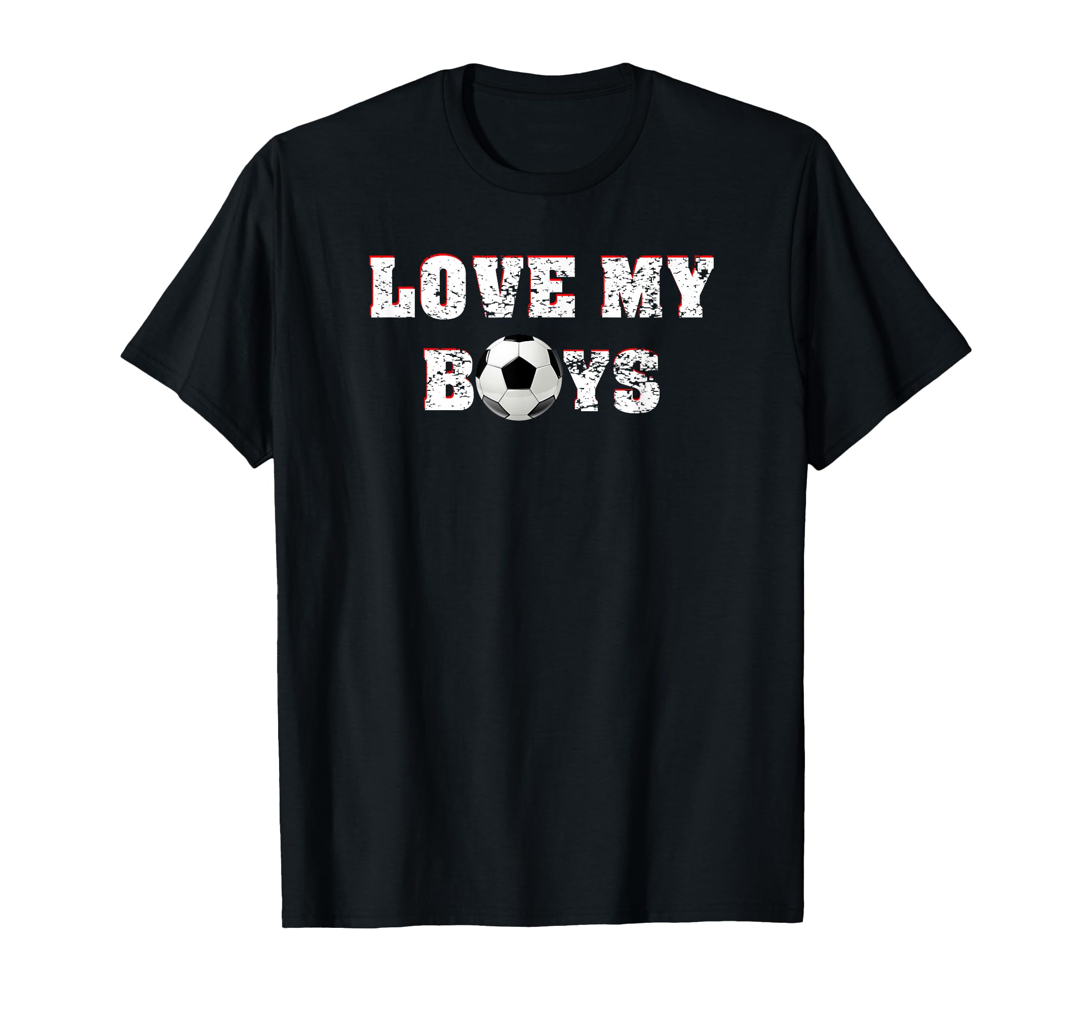 Love My Mom Dad Soccer Cheer Ladies T-Shirt - Unique Graphic Unisex - T-Shirt, Sweatshirt, Hoodie