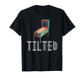 Tilted Pinball Arcade Machine Gamer Gift T-Shirt - Minimalist Print Unisex - T-Shirt, Sweatshirt, Hoodie