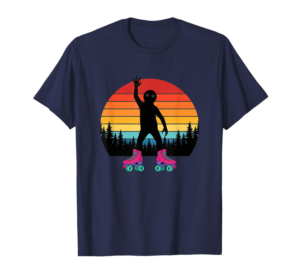 Bigfoot Roller Skates Sunset Cryptid T-Shirt - Unique Graphic for Adults - T-Shirt, Sweatshirt, Hoodie