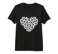 Heart Shaped Soccer Ball Artwork Tri T-Shirt - Minimalist Print Men Women - T-Shirt, Sweatshirt, Hoodie