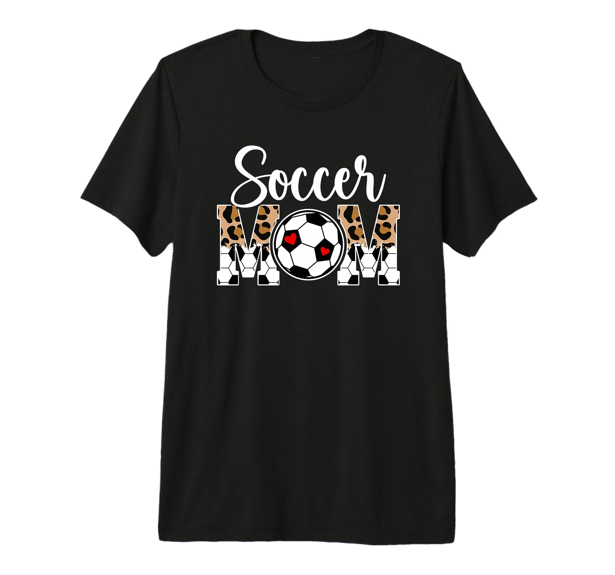 Soccer Mom Soccer Player Mama Leopard T-Shirt - Aesthetic Graphic Unisex - T-Shirt, Sweatshirt, Hoodie