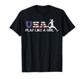 Usa Play Like Usa Soccer Flag 4Th July T-Shirt - Graphic Print for Adults - T-Shirt, Sweatshirt, Hoodie