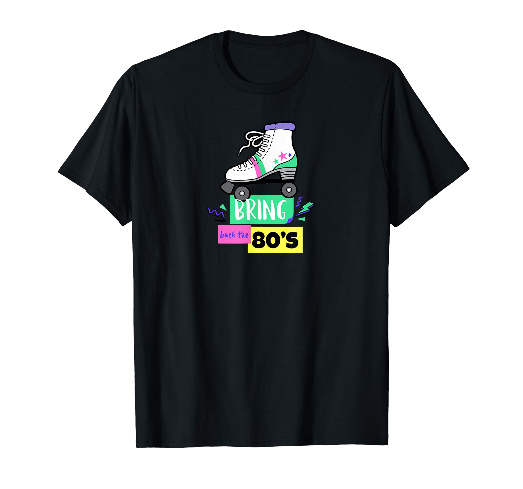 Mens Bring Back 80S Roller Skate T-Shirt - Custom Art Print Unisex - T-Shirt, Sweatshirt, Hoodie