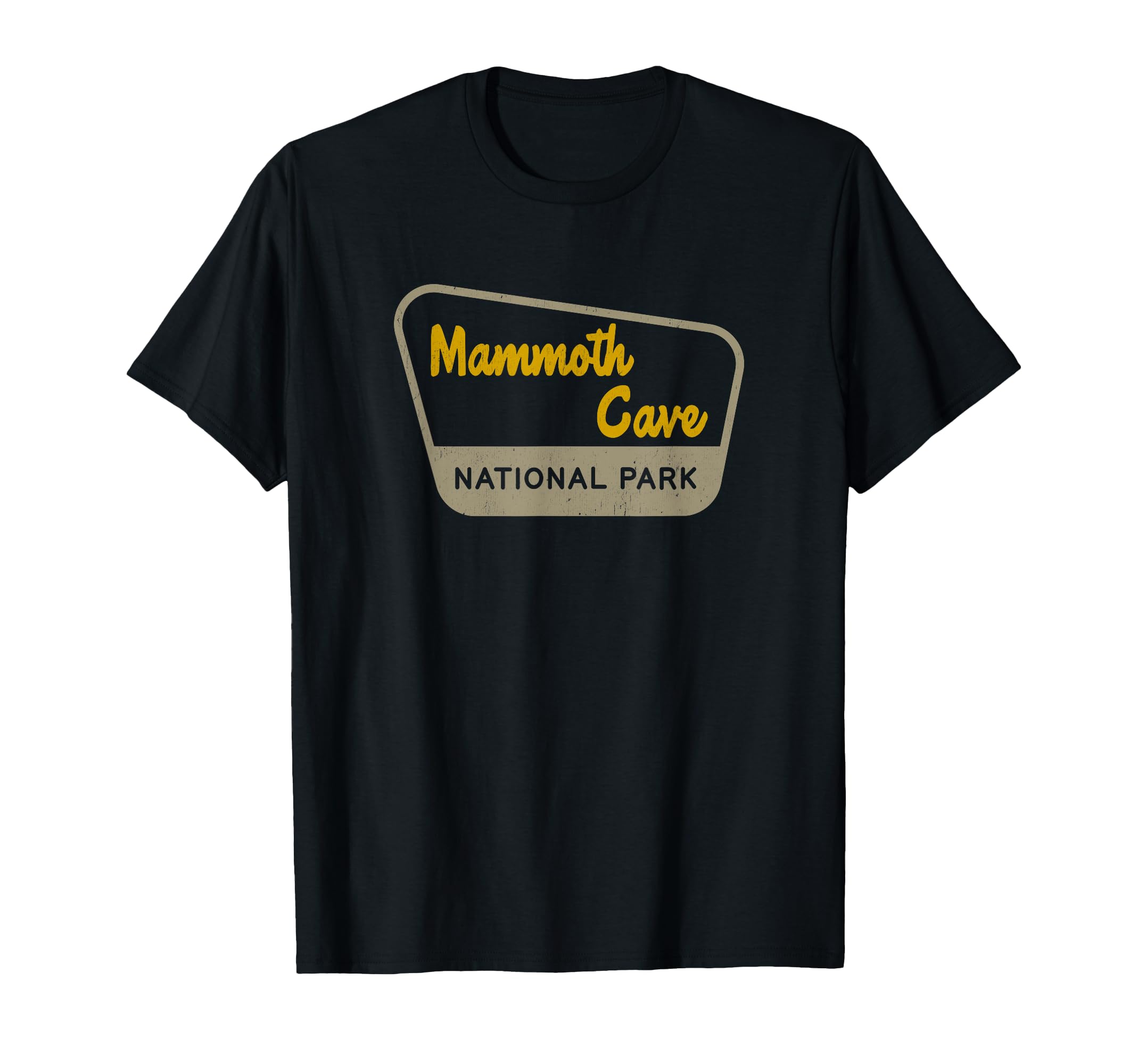 Mammoth Cave National Park Two Tone Sign T-Shirt - Trendy Graphic Unisex - T-Shirt, Sweatshirt, Hoodie