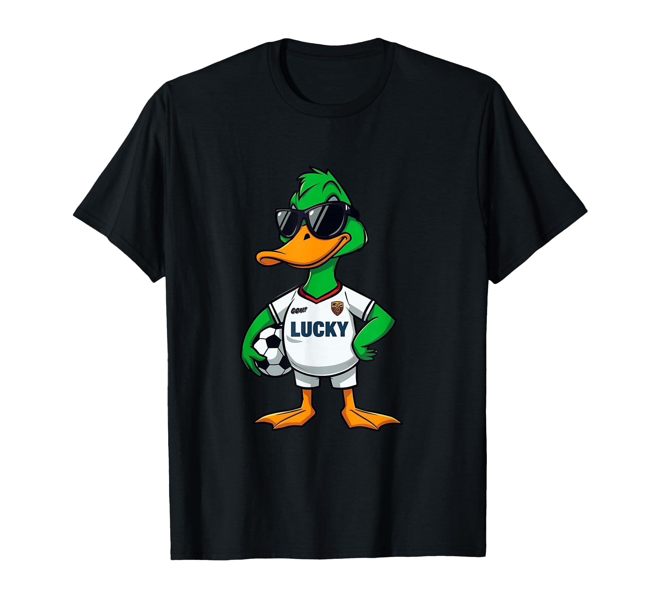 Lucky Duck Soccer T-Shirt - Unique Graphic Men Women - T-Shirt, Sweatshirt, Hoodie