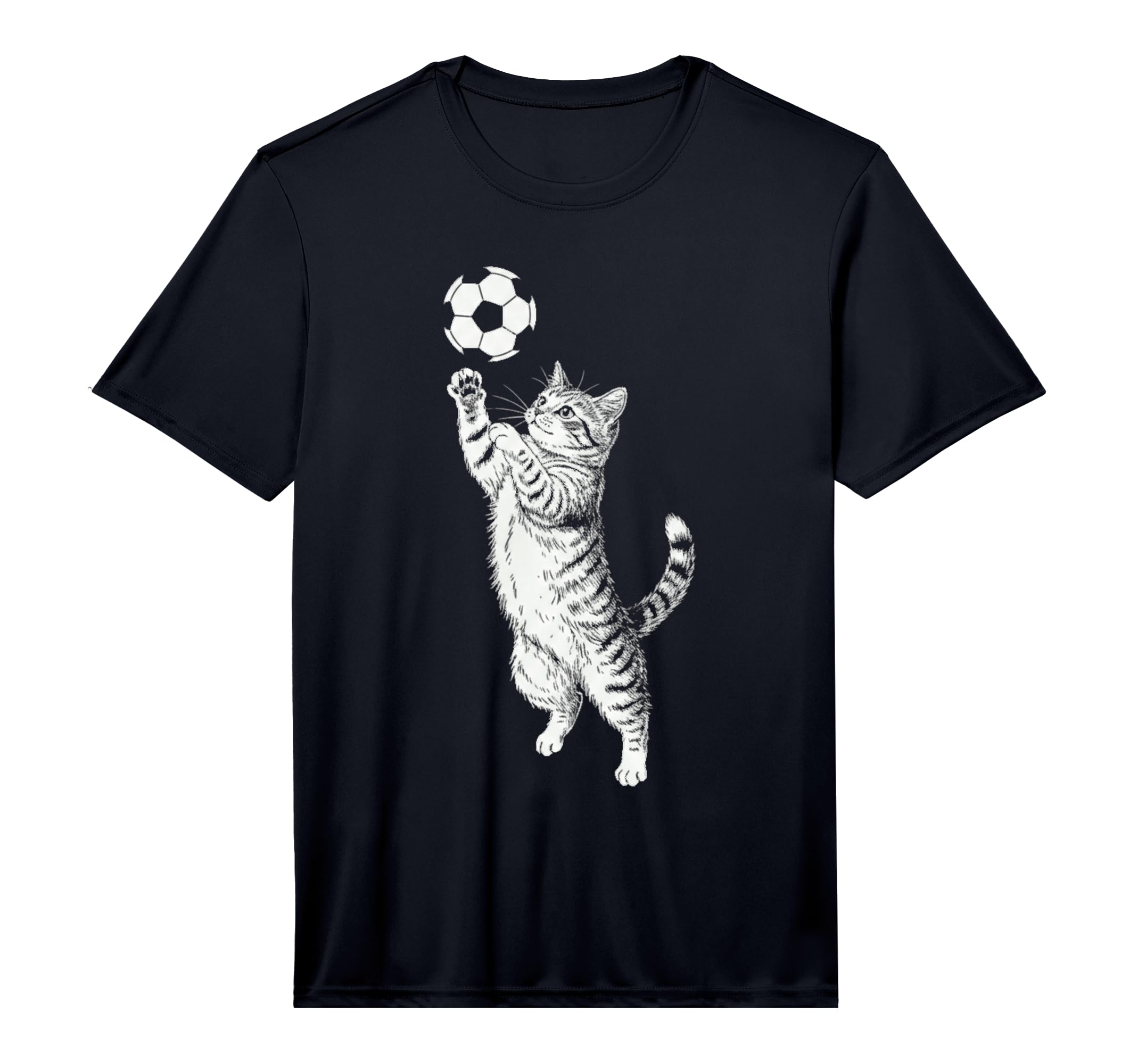 Black And White Tabby Cat Kitten T-Shirt - Unique Graphic Men Women - T-Shirt, Sweatshirt, Hoodie