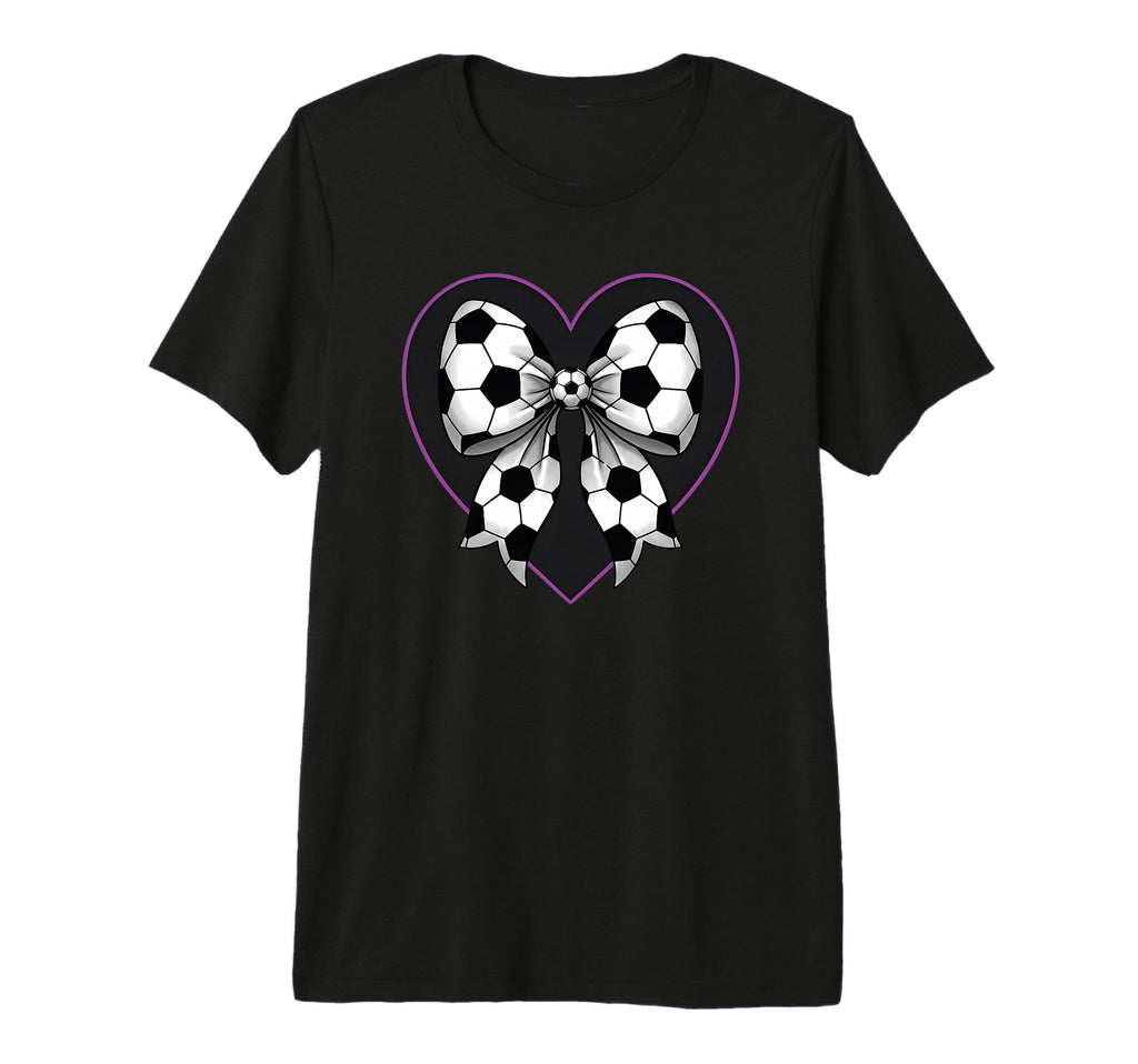 Soccer Coquette Bow Football Soccer T-Shirt - Aesthetic Graphic Men Women - T-Shirt, Sweatshirt, Hoodie