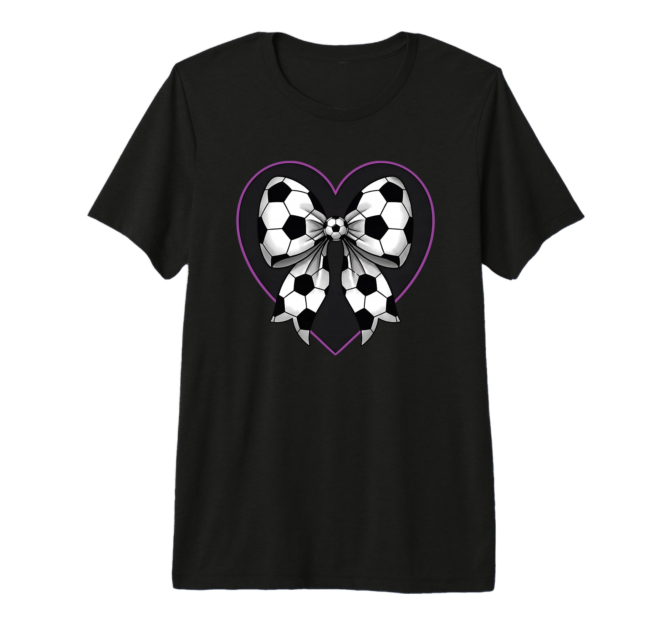 Soccer Coquette Bow Football Soccer T-Shirt - Aesthetic Graphic Men Women - T-Shirt, Sweatshirt, Hoodie