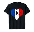 France French Soccer Team Heart French T-Shirt - Trendy Graphic Unisex - T-Shirt, Sweatshirt, Hoodie