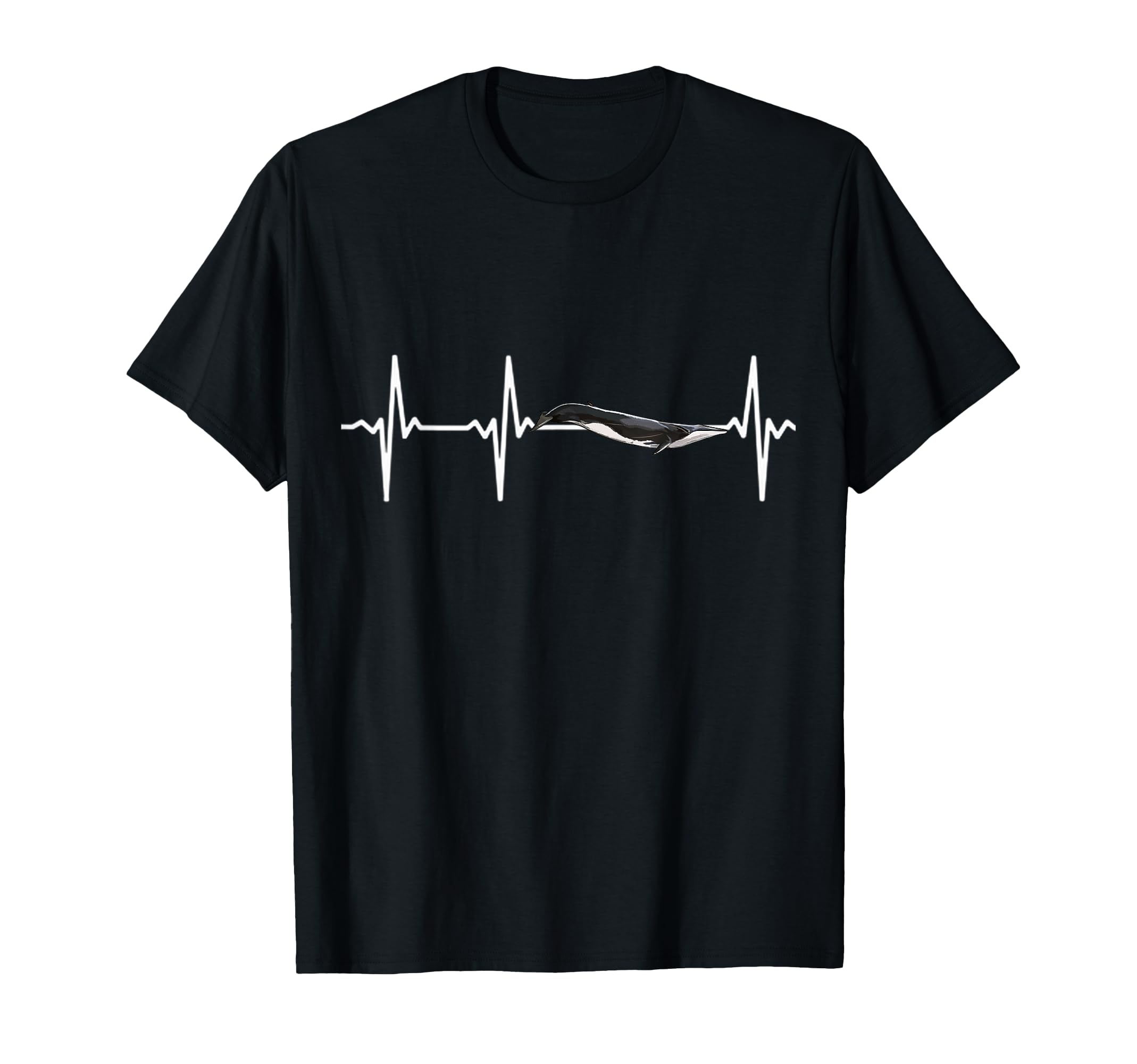 Fin Whale Heartbeat Whale Lovers T-Shirt - Fun Novelty Design Unisex - T-Shirt, Sweatshirt, Hoodie