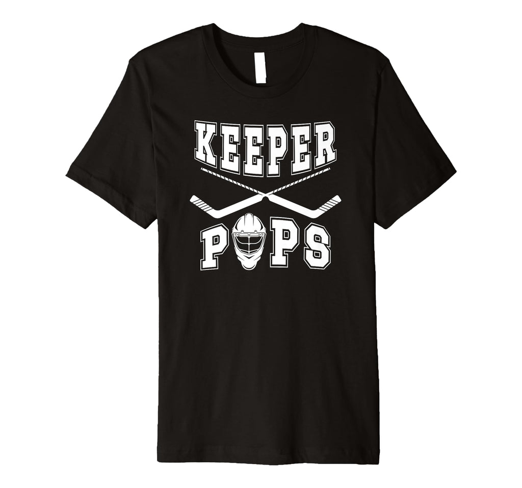 Mens Ice Hockey Keeper Pops Ice T-Shirt - Novelty Apparel for Adults - T-Shirt, Sweatshirt, Hoodie