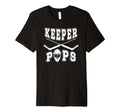 Mens Ice Hockey Keeper Pops Ice T-Shirt - Novelty Apparel for Adults - T-Shirt, Sweatshirt, Hoodie